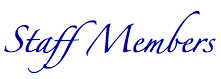 Staff Members